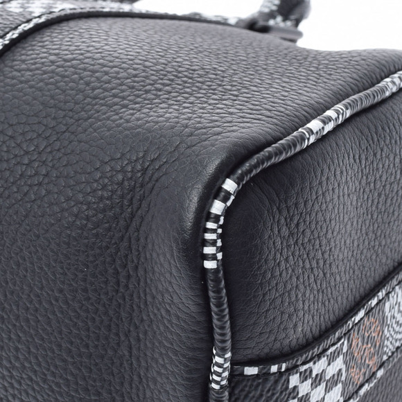 LOUIS VUITTON Distorted Keepall XS Black Leather Shoulder Bag - Picture 9 of 9